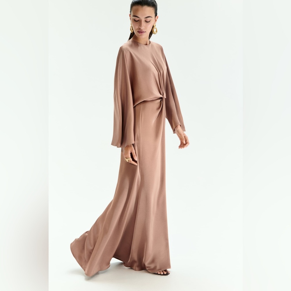 NWT H&M Limited Edition Twist-Detail Satin Dress